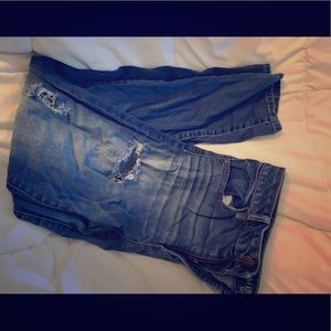 American eagle size 18 distressed jeggings